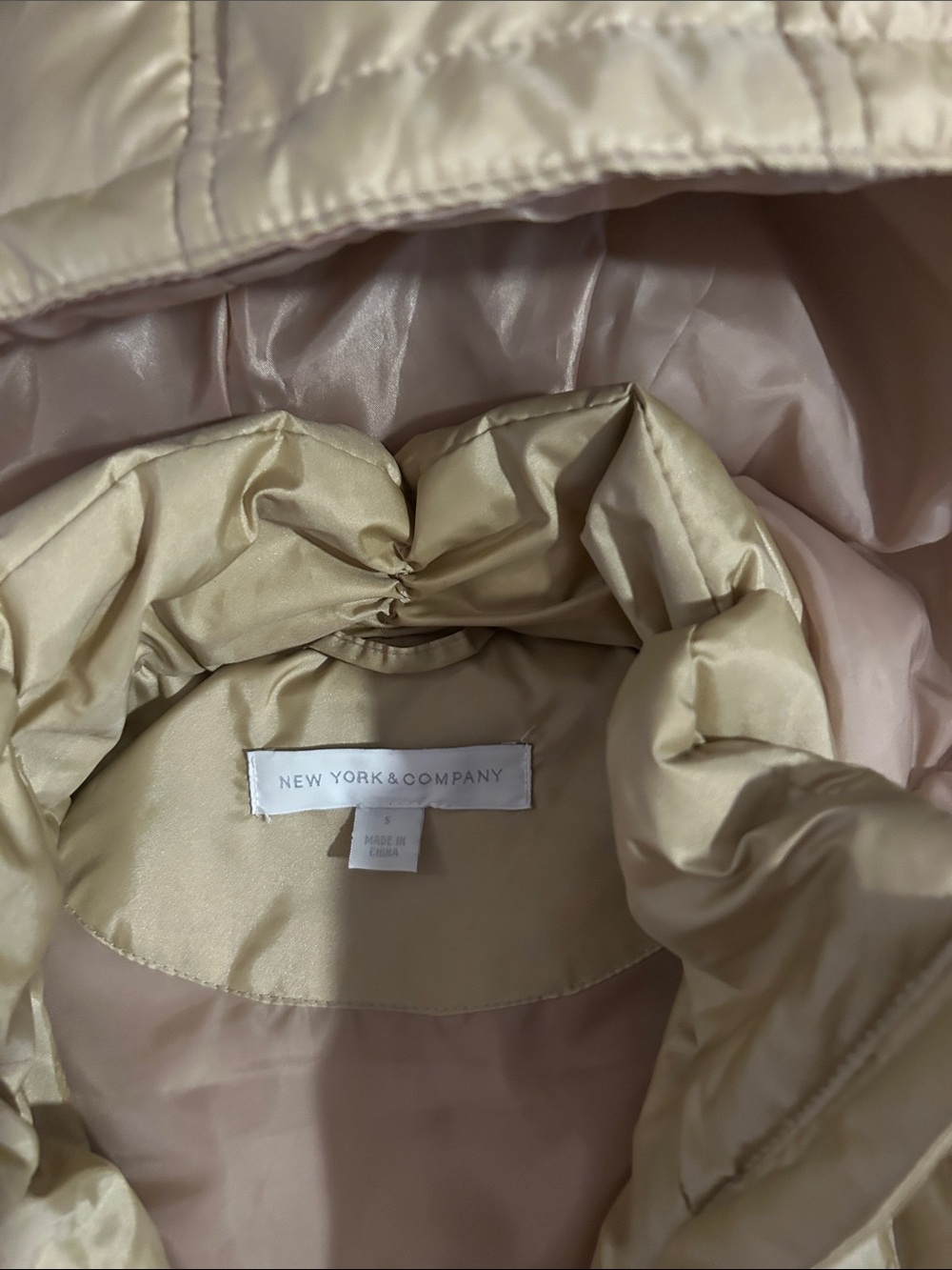 New York & Company Puffer Vest w/ Detachable Hood - Picture 2 of 6